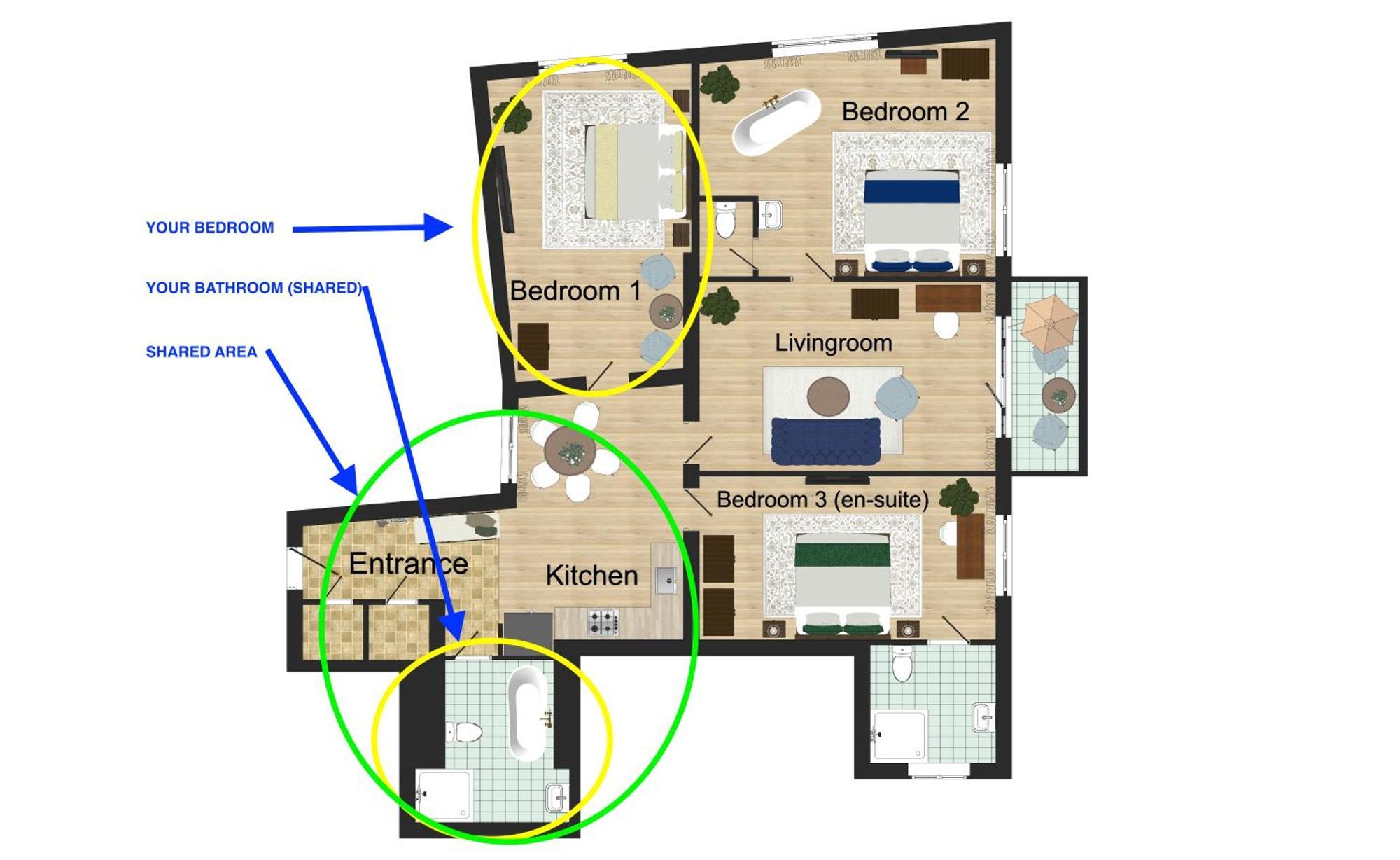 Victoria Design Stays - Premium Apartment Ohrada Prag Rum bild