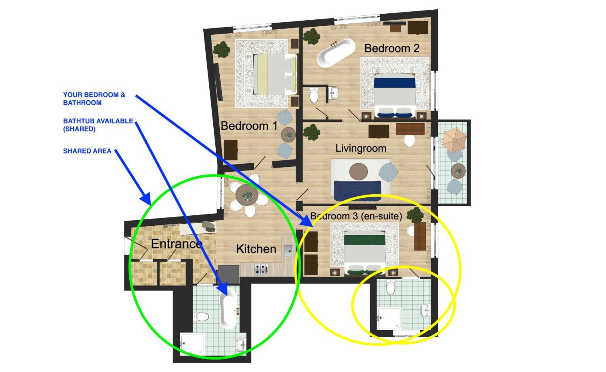 Victoria Design Stays - Premium Apartment Ohrada Prag Rum bild